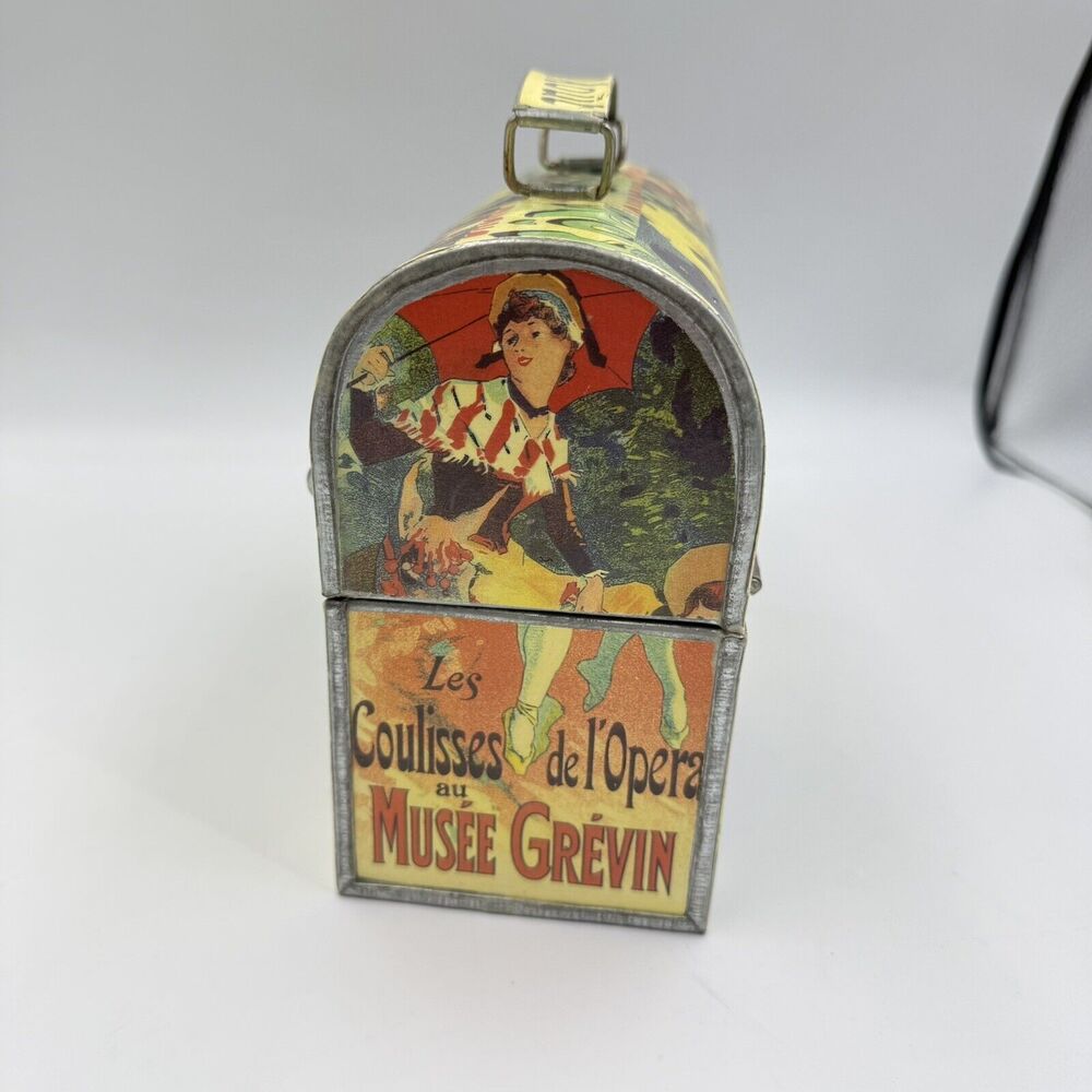 Vintage Galvanized Tin Storage Lunch Box by The MacBeth Collection - Picture 4 of 17